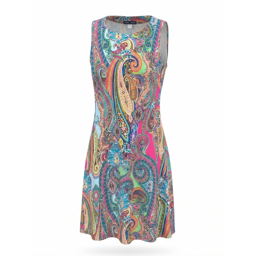 Tommy Hilfiger Womens 6 Maximalist Boho Resortwear Retro Dopamine Mini Dress